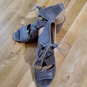 Lucky Brand Size 9.5 Taupe Summer Heels